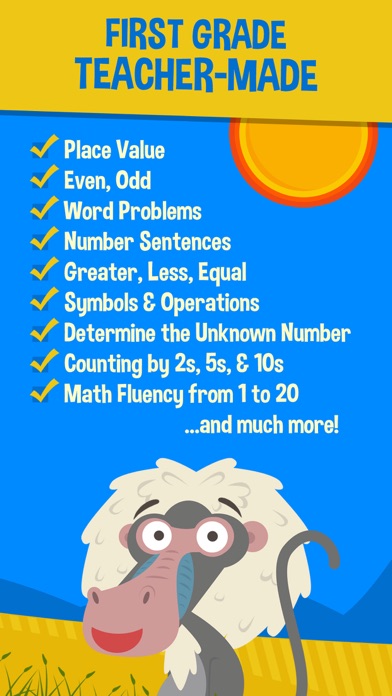 Animal 1st Grade Math screenshot 3