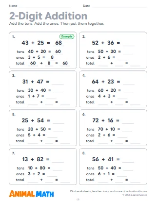 2-Digit Addition Strategies