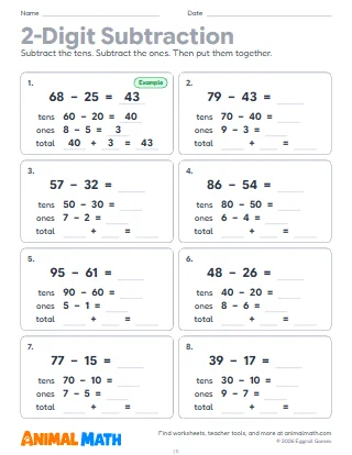 2-Digit Subtraction Strategies