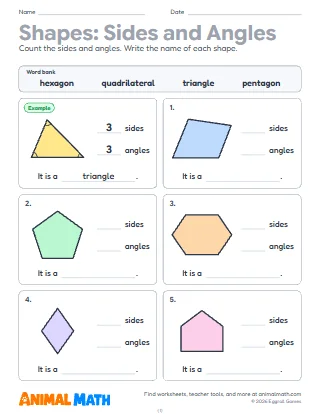 2D Shapes: Sides and Angles