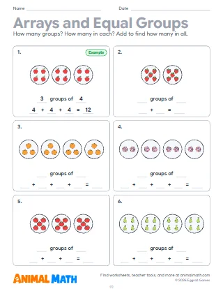 Arrays and Repeated Addition