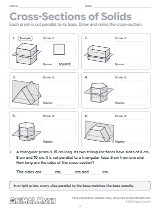 Cross-Sections of Solids