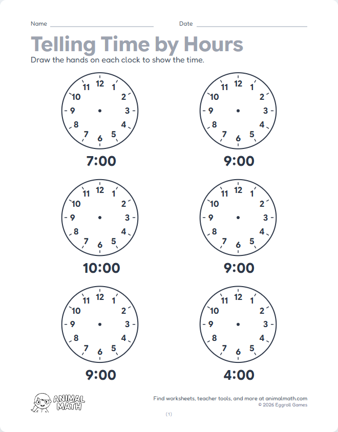 Draw Clock Hands - Hours preview
