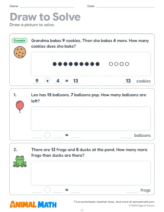 Draw to Solve Word Problems