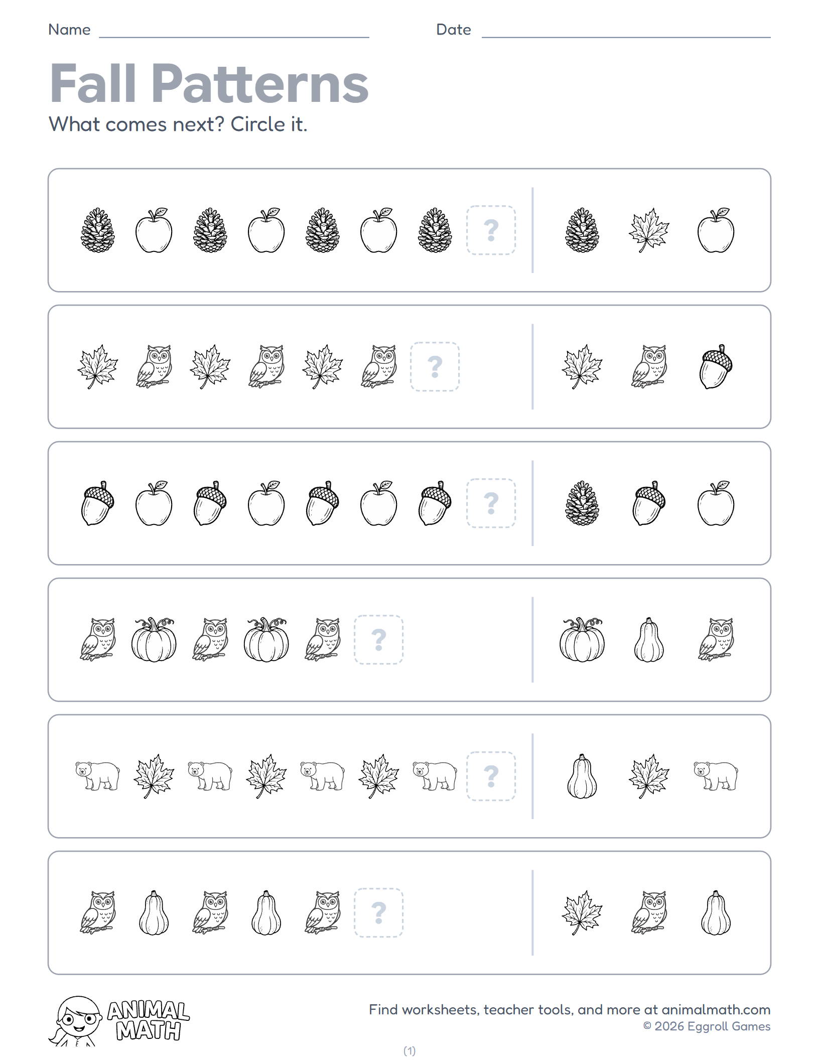 Fall Patterns preview
