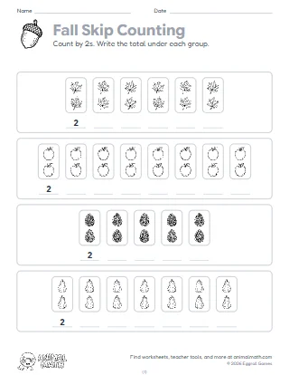 Fall Skip Counting