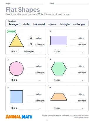 Flat Shapes: Sides and Corners