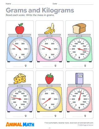 Grams and Kilograms
