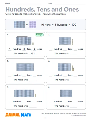 Hundreds, Tens and Ones