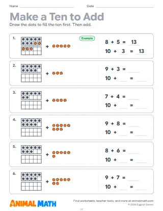 Make a Ten to Add and Subtract