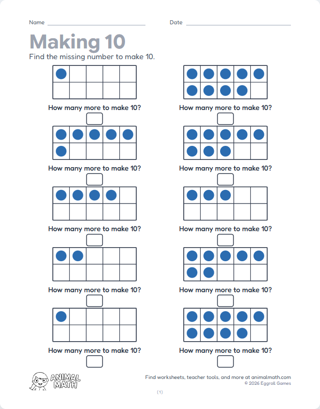 Making 10 - Ten Frames
