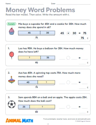 Money Word Problems