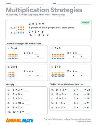 Multiplication Fact Strategies