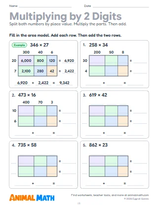 Multiplying by 2-Digit Numbers