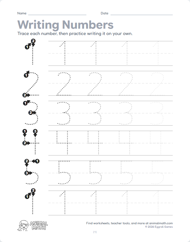 Number Tracing - Medium preview
