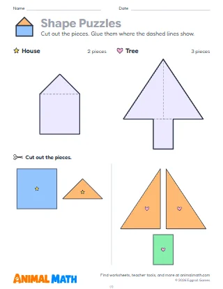 Shape Puzzles: Composing Shapes