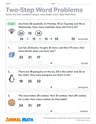 Two-Step Word Problems