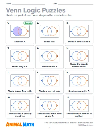 Venn Diagram Logic Puzzles