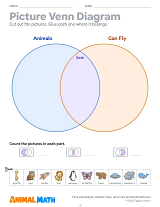Venn Diagram Picture Sort