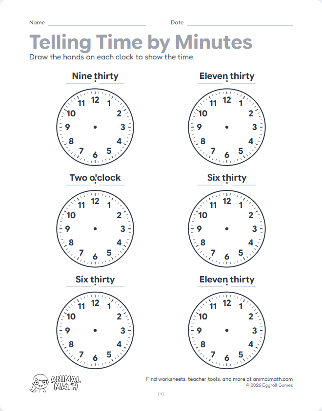 Words to Clock - Minutes